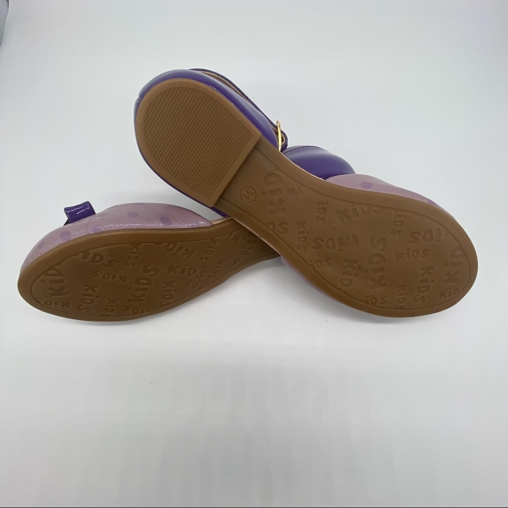GIRLS Purple Mary Jane Shoes Size US13 UE31 - Picture 4 of 7